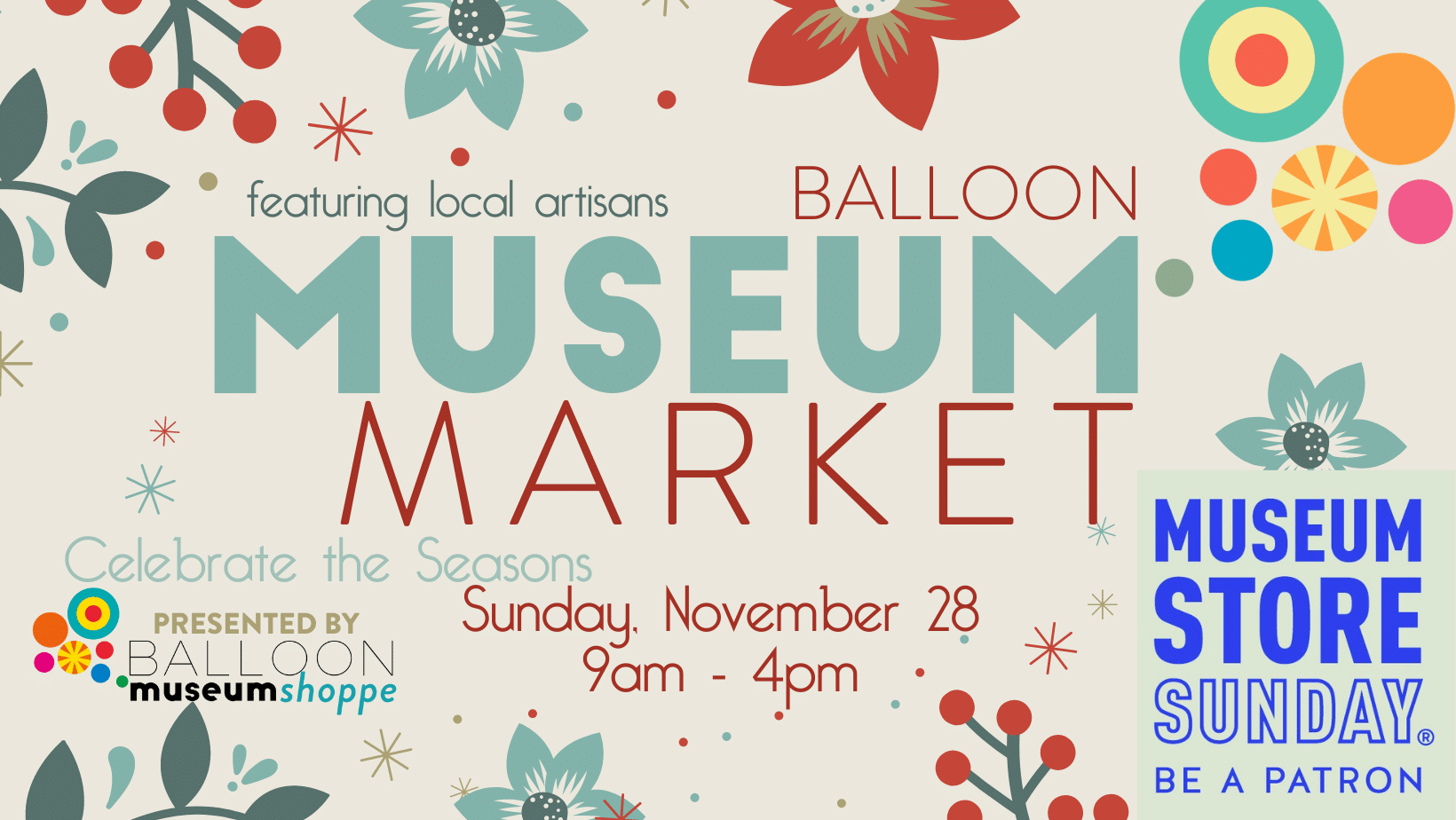 7th Annual Holiday Museum Market featuring local artistans