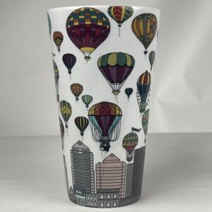 Eczjnt Hot Air Balloons Albuquerque Hot Air Balloon Festival Storage Bag Clear Window Storage Bins Boxes Large Capacity Foldable Stackable Organizer