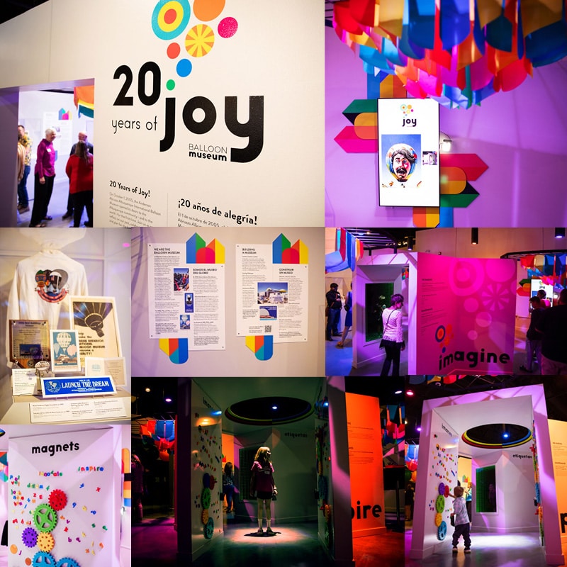 Anderson-Abruzzo International Balloon Museum 20th anniversary exhibit